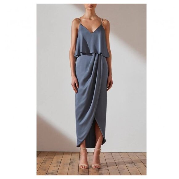 Shona Joy Dresses & Skirts - Shona Joy Luxe Frill Maxi Dress